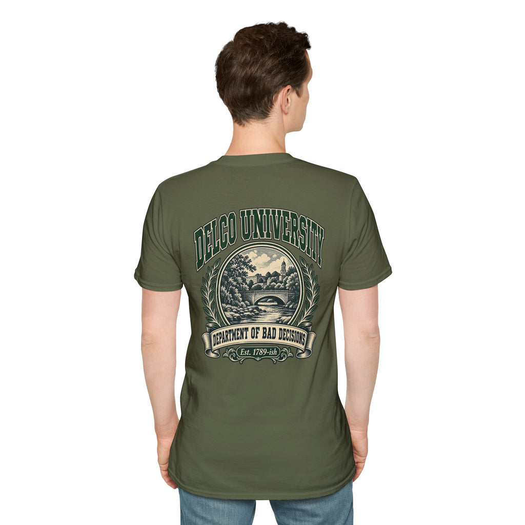 Delco University "Department of Bad Decisions" T-Shirt