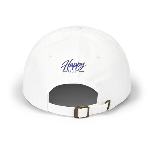 Whiteout Classic Dad Cap – 'We Bleed White' Script Baseball Hat
