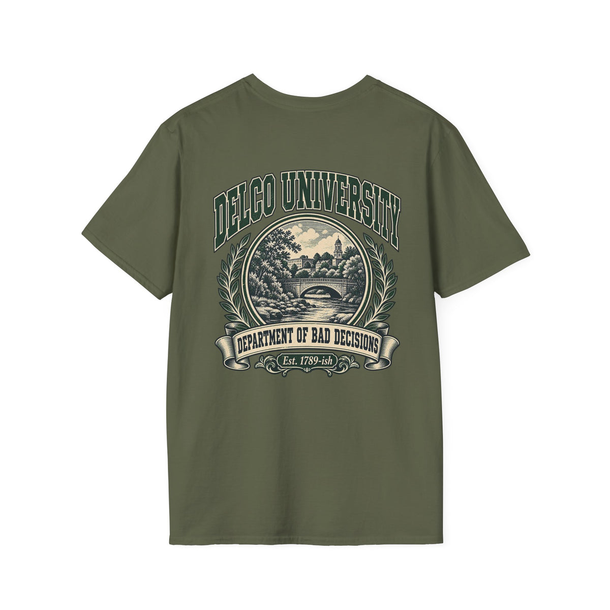 Delco University "Department of Bad Decisions" T-Shirt