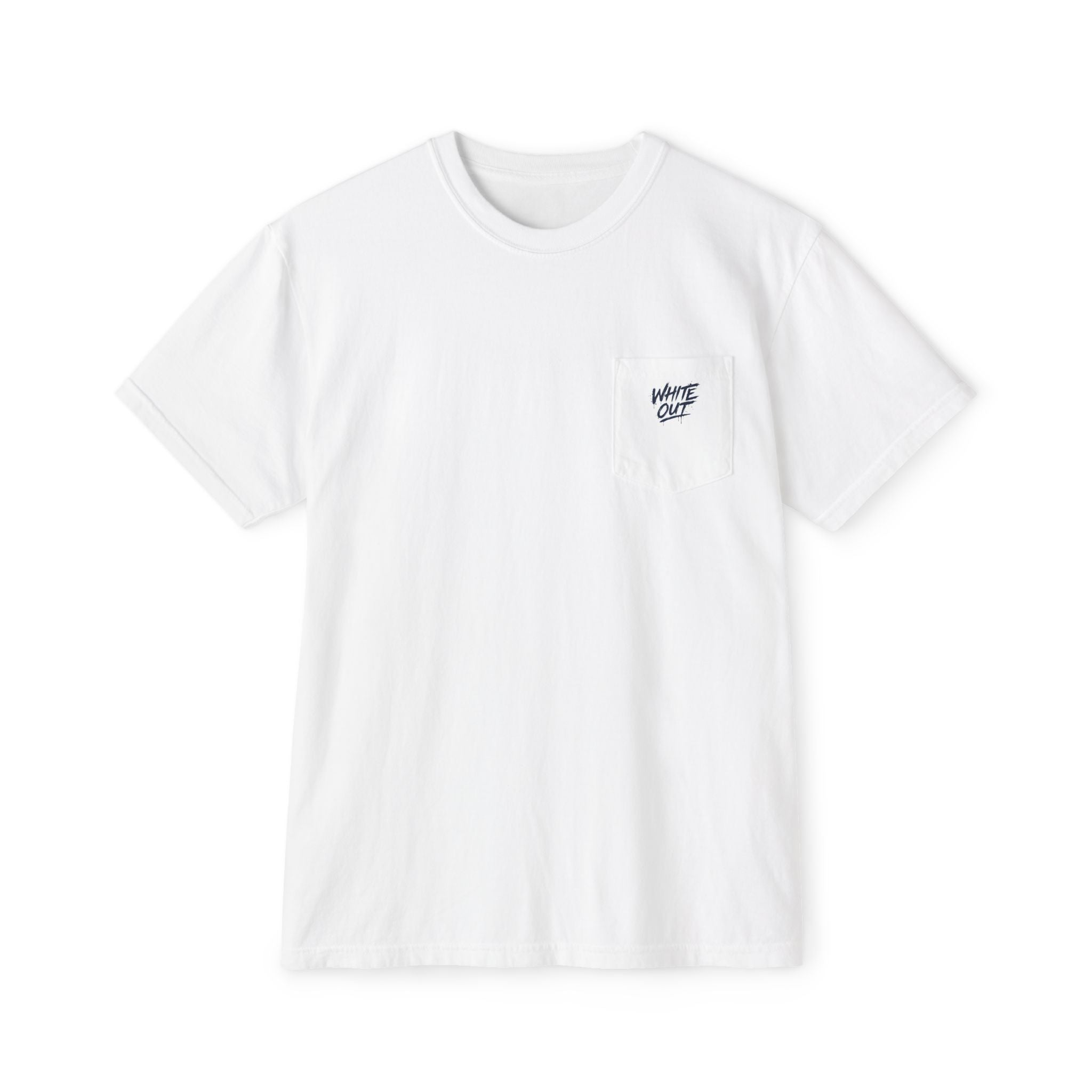 We Bleed White Football Pocket T-Shirt — College Game Day Tee