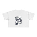 Jump Street Whiteout Crop Tee — College Game Day Whiteout Graphic